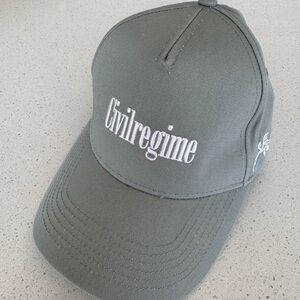 Civil Regime light sage green trucker hat cap